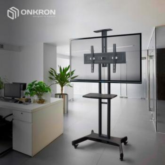 Подставка для телевизора Onkron TS1551 черный 40"-70" макс.60.5кг напольный мобильный от магазина РЭССИ