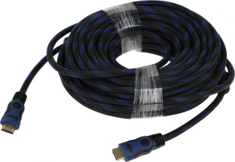 Кабель соединительный аудио-видео Premier 5-813BL HDMI (m)/HDMI (m) 20м. феррит.кольца черный/синий (5-813BL 20.0) от магазина РЭССИ