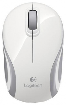 Мышь Logitech Mini M187 белый оптическая (1000dpi) беспроводная USB для ноутбука (2but) от магазина РЭССИ