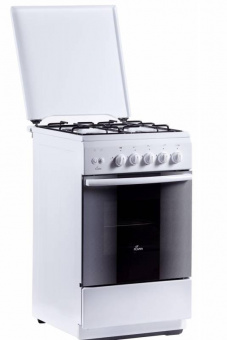 Плита Газовая Flama FG 2426 W белый (металлическая крышка) реш.сталь от магазина РЭССИ