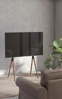 Подставка для телевизора Cactus CS-ST1247BKWN черный/орех 49"-70" макс.40кг напольный от магазина РЭССИ