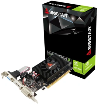 Видеокарта Biostar PCI-E GT710-2GB D3 LP NVIDIA GeForce GT 710 2Gb 64bit DDR3 954/1333 DVIx1 HDMIx1 CRTx1 HDCP Ret low profile от магазина РЭССИ