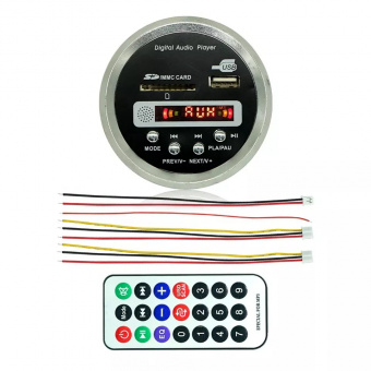 JQ-D122BTМодуль MP3, FLAC декодер, FM Radio, Bluetooth, (пульт) 12в. от магазина РЭССИ