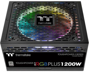 Блок питания Thermaltake ATX 1200W Toughpower iRGB Plus 80+ platinum (24+4+4pin) APFC 140mm fan color LED 12xSATA Cab Manag RTL от магазина РЭССИ