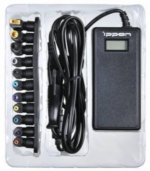 Блок питания Ippon D90U автоматический 90W 15V-19.5V 8-connectors 4.5A 1xUSB 2.1A от бытовой электросети LСD индикатор от магазина РЭССИ