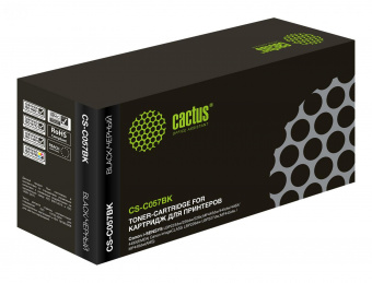 Картридж лазерный Cactus CS-C057BK 057 H черный (3100стр.) для Canon i-SENSYS LBP223dw/226dw/228x от магазина РЭССИ