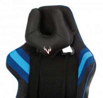 Кресло игровое Zombie VIKING 4 AERO черный/синий текстиль/эко.кожа с подголов. крестов. пластик от магазина РЭССИ