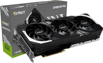 Видеокарта Palit PCI-E 4.0 PA-RTX4080 GAMINGPRO NVIDIA GeForce RTX 4080 16384Mb 256 GDDR6X 2205/22400 HDMIx1 DPx3 HDCP Ret от магазина РЭССИ