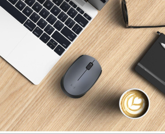 Мышь Logitech M170 серый/черный оптическая (1000dpi) беспроводная USB для ноутбука (2but) от магазина РЭССИ