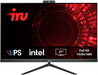 Моноблок IRU Office 27IH5P 27" Full HD i3 10105 (3.7) 16Gb SSD512Gb UHDG 630 Free DOS GbitEth WiFi BT 120W Cam черный 1920x1080 от магазина РЭССИ