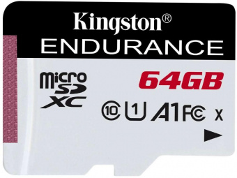 Флеш карта microSDXC 64Gb Class10 Kingston SDCE/64GB High Endurance w/o adapter от магазина РЭССИ