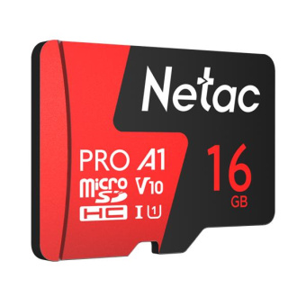 Флеш карта microSDHC 16GB Netac NT02P500PRO-016G-R P500 Extreme Pro V10 A1 + adapter от магазина РЭССИ
