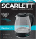 Чайник электрический Scarlett SC-EK27G74 1.7л. 2200Вт черный (корпус: стекло) от магазина РЭССИ