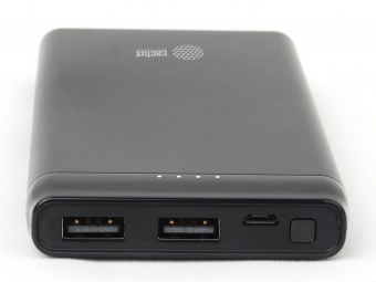 Мобильный аккумулятор Cactus CS-PBFSFT-10000 10000mAh 2.1A 2xUSB черный от магазина РЭССИ