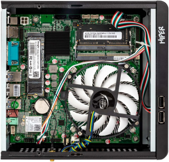 Неттоп Hiper M9 Cel G5905 (3.5) 4Gb SSD128Gb UHDG 610 Linux Astra GbitEth WiFi BT 65W черный от магазина РЭССИ