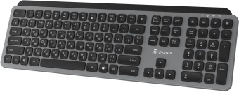 Клавиатура Оклик K859W серый/черный USB беспроводная slim Multimedia (2002136) от магазина РЭССИ