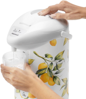 Термопот Maxwell MW-1756 3.8л. 750Вт белый/рисунок от магазина РЭССИ