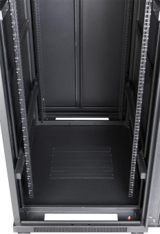 Шкаф серверный Lanmaster (TWT-CBB-22U-6X8-G1) напольный 22U 600x800мм пер.дв.стекл задн.дв.двуст. 2 бок.пан. 800кг черный IP20 от магазина РЭССИ