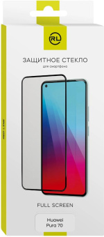 Защитное стекло для экрана Redline черный для Huawei Pura 70 2.5D 1шт. (УТ000039351) от магазина РЭССИ