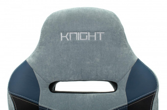 Кресло игровое Zombie VIKING 6 KNIGHT Fabric голубой с подголов. крестов. металл от магазина РЭССИ