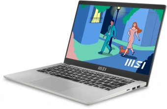 Ноутбук MSI Modern 14 C12MO-1086XRU Core i3 1215U 16Gb SSD512Gb Intel UHD Graphics 14" IPS FHD (1920x1080) Free DOS silver WiFi BT Cam (9S7-14J111-1086) от магазина РЭССИ