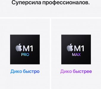 Ноутбук Apple MacBook Pro A2485 M1 Pro 10 core 32Gb SSD512Gb/16 core GPU 16.2" (3456x2234) Mac OS grey space WiFi BT Cam (Z14V0001L) от магазина РЭССИ