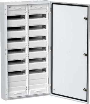 TITAN 5 Корпус металлический ЩРн-168 (2х84) 1085х570х140мм IP54 белый (одна дверь) от магазина РЭССИ