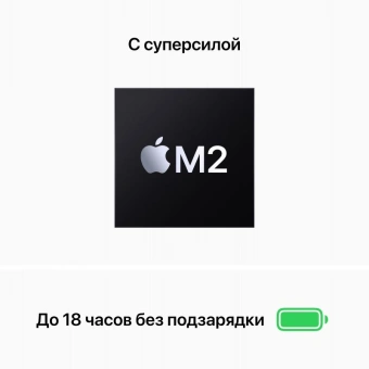 Ноутбук Apple MacBook Air A2681 M2 8 core 16Gb SSD256Gb/8 core GPU 13.6" IPS (2560x1664) Mac OS midnight WiFi BT Cam (Z1600000B) от магазина РЭССИ