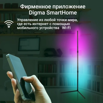 Умный светильник Digma FloorLight FL11 напол. черный (FL11) от магазина РЭССИ