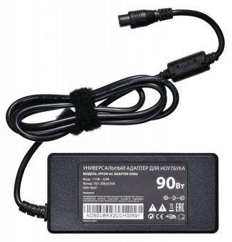 Блок питания Ippon D90U автоматический 90W 15V-19.5V 8-connectors 4.5A 1xUSB 2.1A от бытовой электросети LСD индикатор от магазина РЭССИ