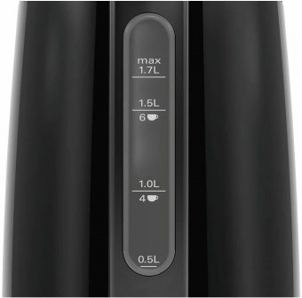 Чайник электрический Bosch TWK3P423 1.7л. 2400Вт черный (корпус: нержавеющая сталь) от магазина РЭССИ
