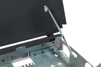 Шкаф коммутационный NTSS (NTSS-SOHO5U-BL) настенный 5U 520x140мм пер.дв.стекл несъемн.бок.пан. 80кг черный от магазина РЭССИ