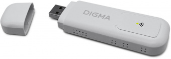 Модем 3G/4G Digma Dongle WiFi DW1960 USB Wi-Fi Firewall +Router внешний белый от магазина РЭССИ