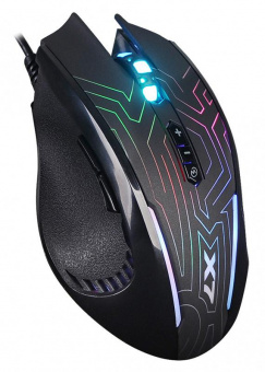 Мышь A4Tech X87 черный оптическая (2400dpi) USB (8but) от магазина РЭССИ