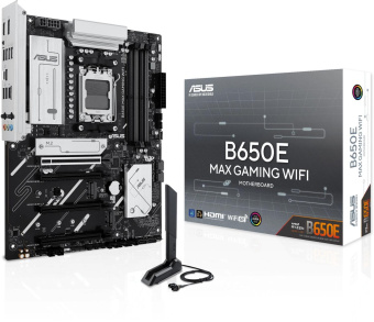 Материнская плата Asus B650E MAX GAMING WIFI SocketAM5 AMD B650 4xDDR5 ATX AC`97 8ch(7.1) 2.5Gg RAID+HDMI+DP от магазина РЭССИ