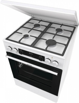 Плита Комбинированная Gorenje GKS6C71WF белый (металлическая крышка) реш.чугун от магазина РЭССИ