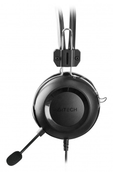 Наушники с микрофоном A4Tech HU-35 черный 2м накладные USB оголовье от магазина РЭССИ
