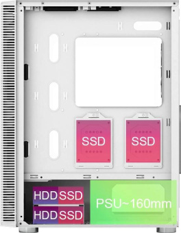 Корпус Montech X3 Mesh белый без БП ATX 3x120mm 2xUSB2.0 1xUSB3.0 audio bott PSU от магазина РЭССИ