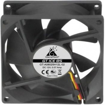 Вентилятор Glacialtech GT ICE 8S Silent 80x80mm 3-pin 4-pin (Molex)20dB 67gr Ret от магазина РЭССИ