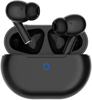 Гарнитура вкладыши Hyundai H-EP202 черный беспроводные bluetooth в ушной раковине (HEP202B) от магазина РЭССИ