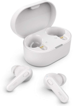 Гарнитура внутриканальные Philips TWS белый беспроводные bluetooth в ушной раковине (TAT1108WT/00) от магазина РЭССИ