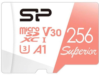 Флеш карта microSDXC 256GB Silicon Power SP256GBSTXDV3V20SP Superior + adapter от магазина РЭССИ