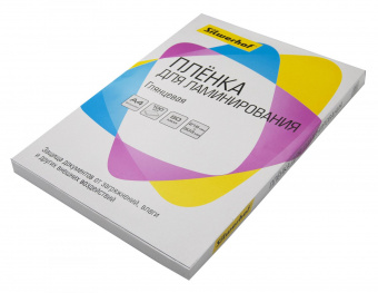 Пленка для ламинирования Silwerhof 80мкм A4 (100шт) глянцевая 216x303мм (4410019) от магазина РЭССИ