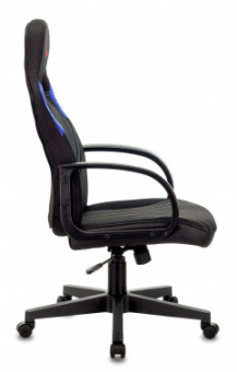 Кресло игровое Zombie RUNNER черный/синий текстиль/эко.кожа крестов. пластик от магазина РЭССИ