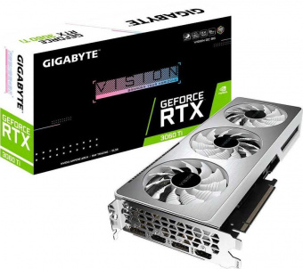 Видеокарта Gigabyte PCI-E 4.0 GV-N306TVISION OC-8GD 2.0 LHR NVIDIA GeForce RTX 3060Ti 8192Mb 256 GDDR6 1755/14000 HDMIx2 DPx2 HDCP Ret от магазина РЭССИ