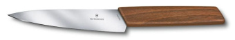 Нож кухонный Victorinox Swiss Modern (6.9010.15G) стальной разделочный лезв.150мм прямая заточка дерево блистер от магазина РЭССИ