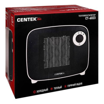 Тепловентилятор Centek CT-6023 1500Вт белый/черный от магазина РЭССИ