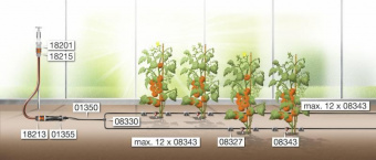 Дождеватель Gardena 08343-29.000.00 (в комп.:10 предметов) от магазина РЭССИ