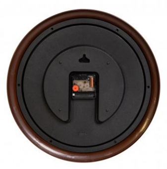 Часы настенные аналоговые Бюрократ WallC-R77P D35см коричневый (WALLC-R77P35/BROWN) от магазина РЭССИ