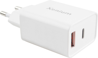 Сетевое зар./устр. Xenium X252 25W 3A+2A USB/USB Type-C универсальное белый (CCX252CW/00) от магазина РЭССИ